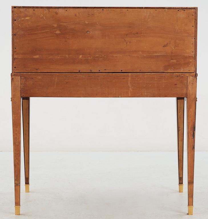 A Gustavian late 18th century secretaire in the manner of G. Haupt.