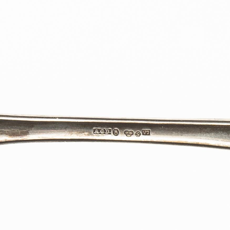 Cutlery approx. 118 dlr "Swedish round" silver, first half of the 20th century.