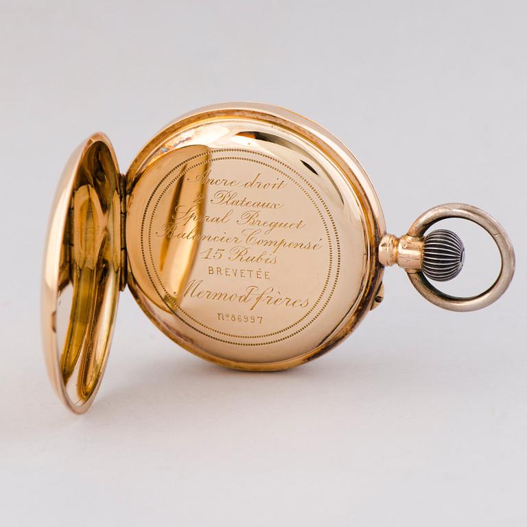 MERMOD FRERES, pocket watch, 45 mm.