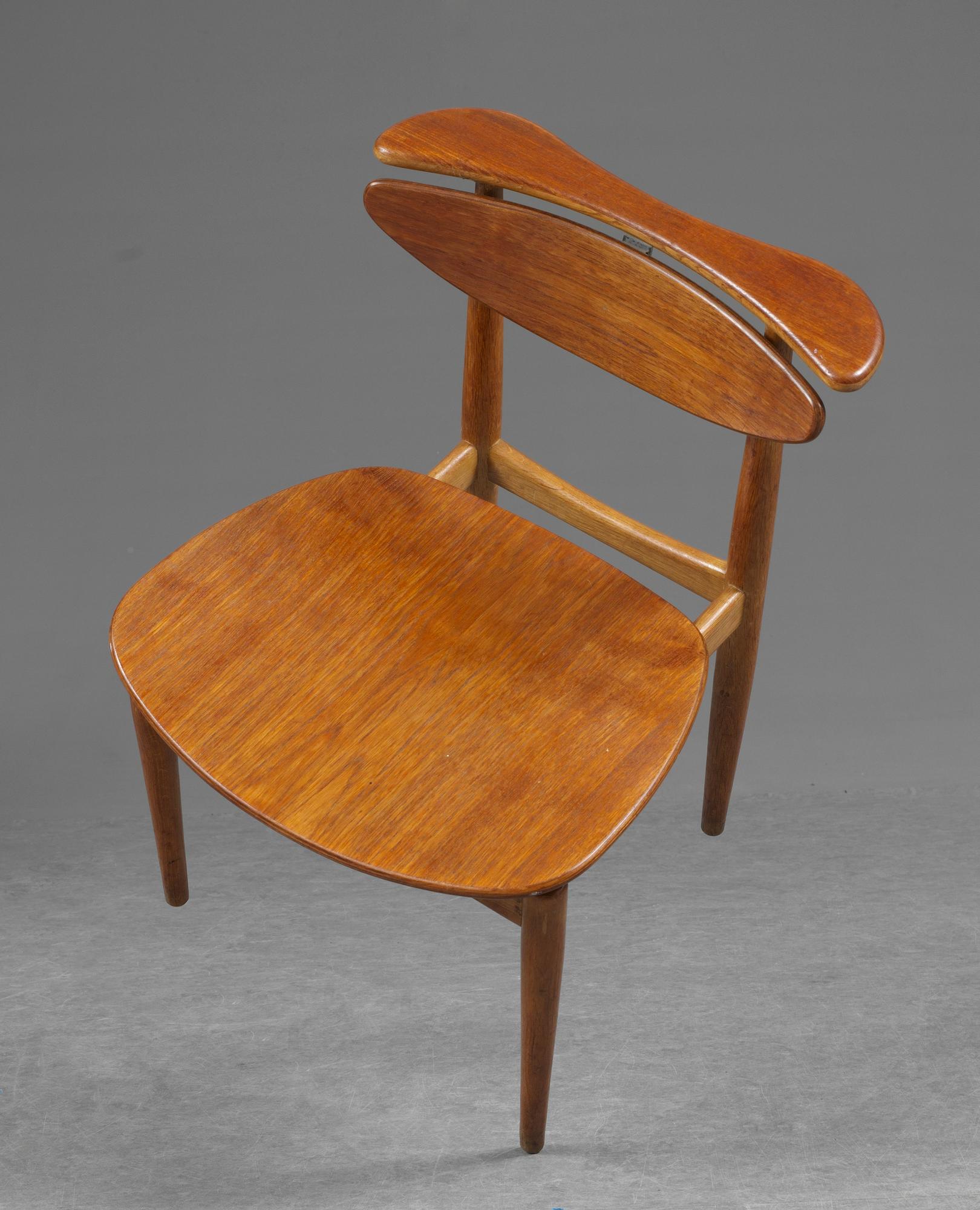 FINN JUHL, stol, Bovirke, Danmark 1950-60-tal.