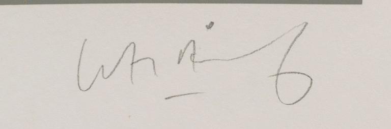 LASSE ÅBERG, colour lithographe and mixed media, signed and numbered 42/90.