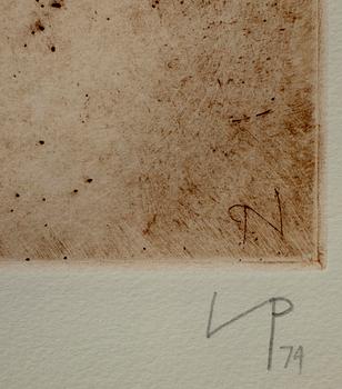 VICTOR PASMORE, etsning, A/P, sign. och dat. -74.