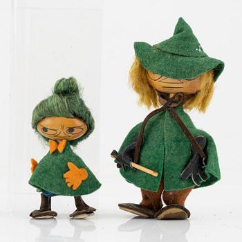 Two Moomin characters from Atelier Fauni, Finland, 1950's/60's.