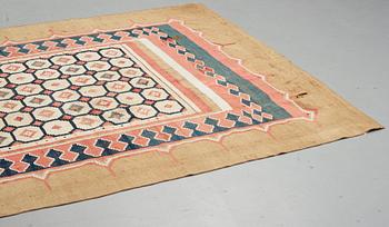 A Kilim, an antique Shushtar, the Khuzestan Province, the southwest of Iran, ca 380-385,5 x 184-192 cm.