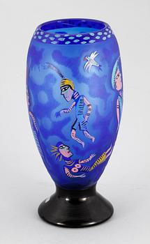 VAS, glas, Ulrica Hydman-Vallien, Kosta Boda. Märkt Kosta Boda Unik 310870187, Ulrika H. V.