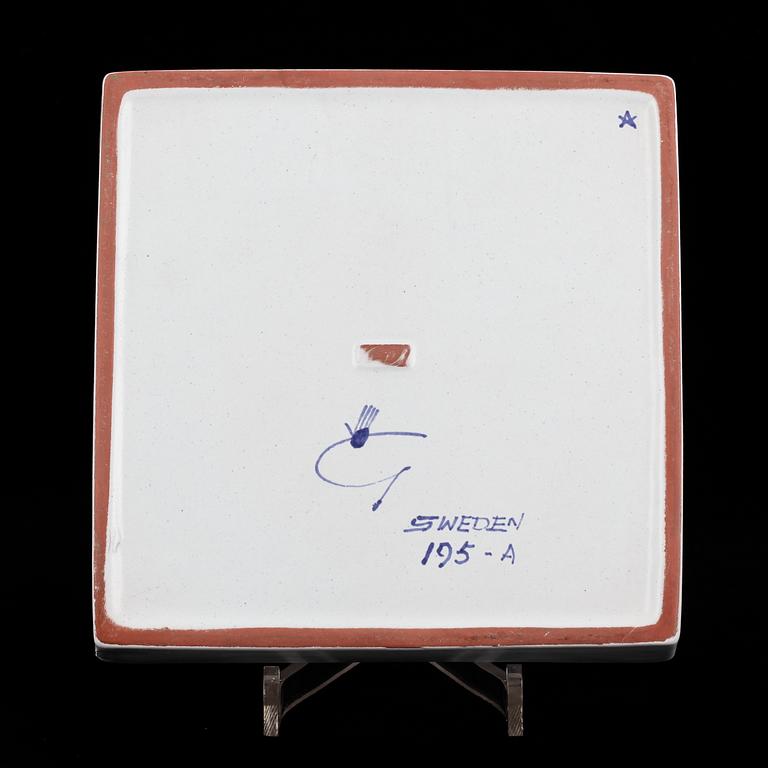 ASKFAT, fajans, "Karneval", Stig Lindberg, Gustavsberg.