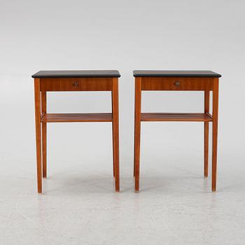 Pair of bedside tables, second half of the 20th century.