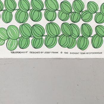 JOSEF FRANK, CELOTOCAULIS, GRÖN, tyg, 2 st längder, Svenskt Tenn,