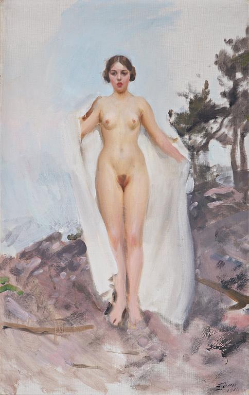 Anders Zorn, "Badkappa II"/"På Hemsö".