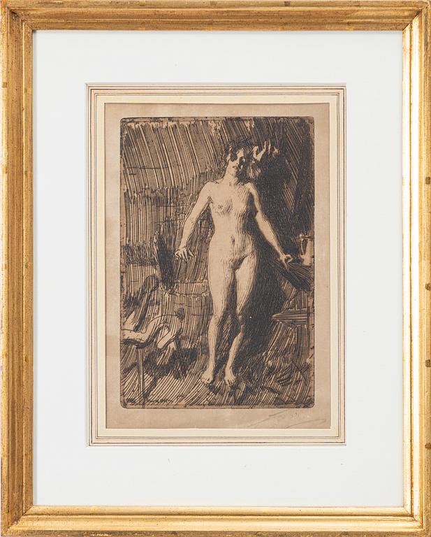 Anders Zorn, "Stående modell".