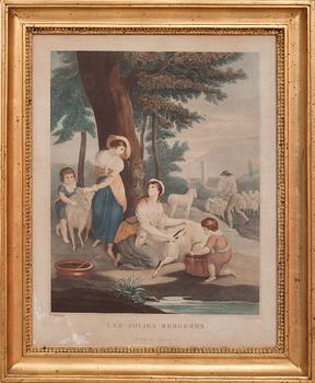 GRAVYRER, ett par, 1800-tal.