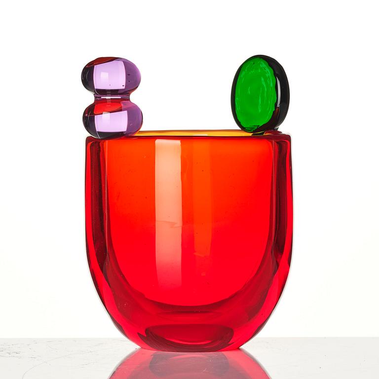 Oiva Toikka, vas, "Pompom", glas, Nuutajärvi, Notsjö, Finland, sent 1960-tal.