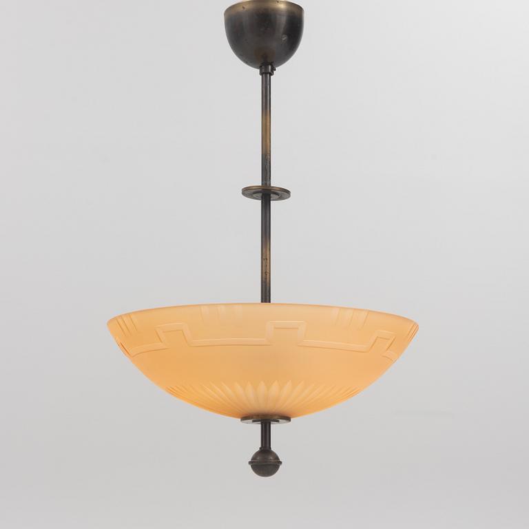 Cebe, a ceiling lamp model "65342", Svalöv, 1930's.