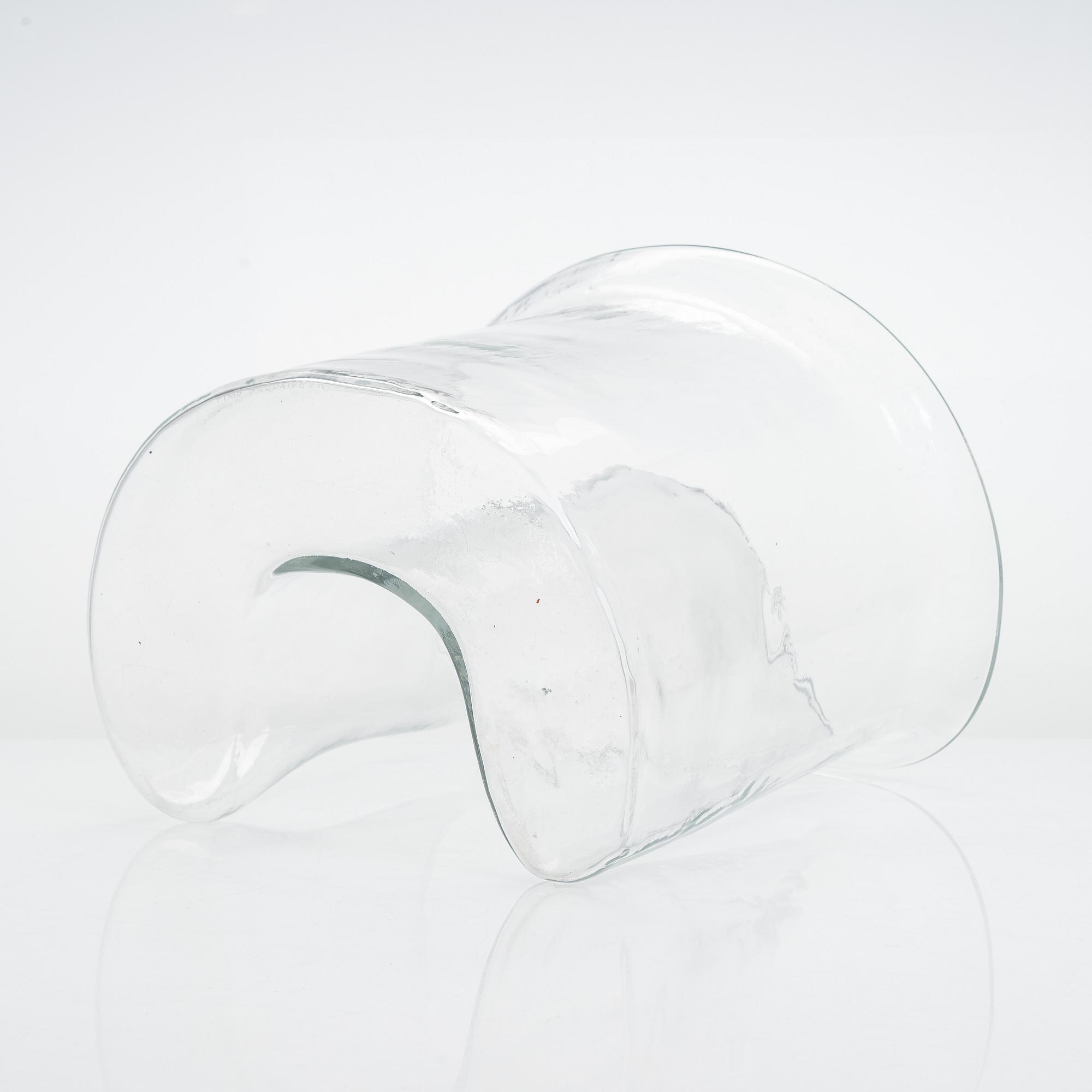 Timo Sarpaneva, a 1960's art glass object, signed Timo Sarpaneva.