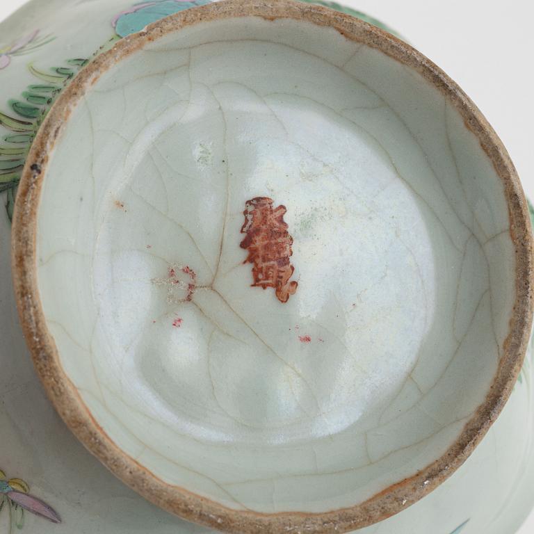 Skålar, 4 st, porslin, Kina, sent 1800-tal.
