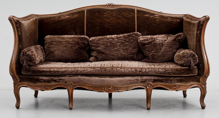 SOFFA, Louis XV-stil, 1800/1900-tal.