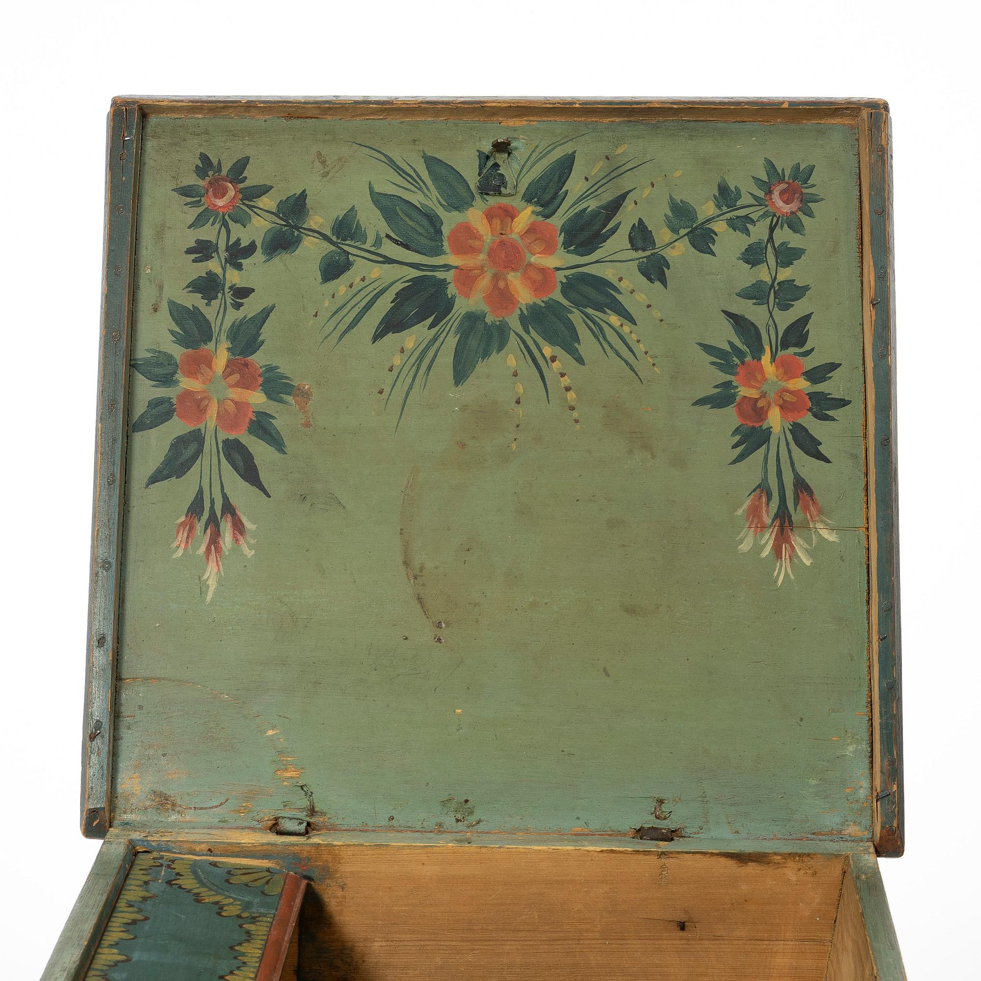 Box. Folk art, Jämtland, 18th/19th century.