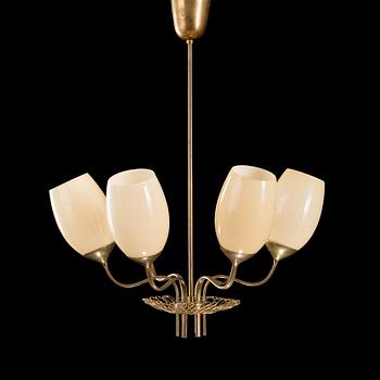 A mid-20th century pendant lamp model 9029/6 for Idman.