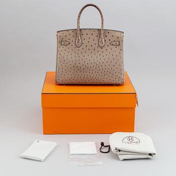 HERMÈS, väska, "Birkin 30", ostrich 2013.