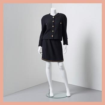 DRÄKT, Chanel, fransk storlek 40.