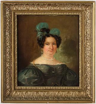 FREDRIC WESTIN, hans art, olja på duk, 1800-tal.