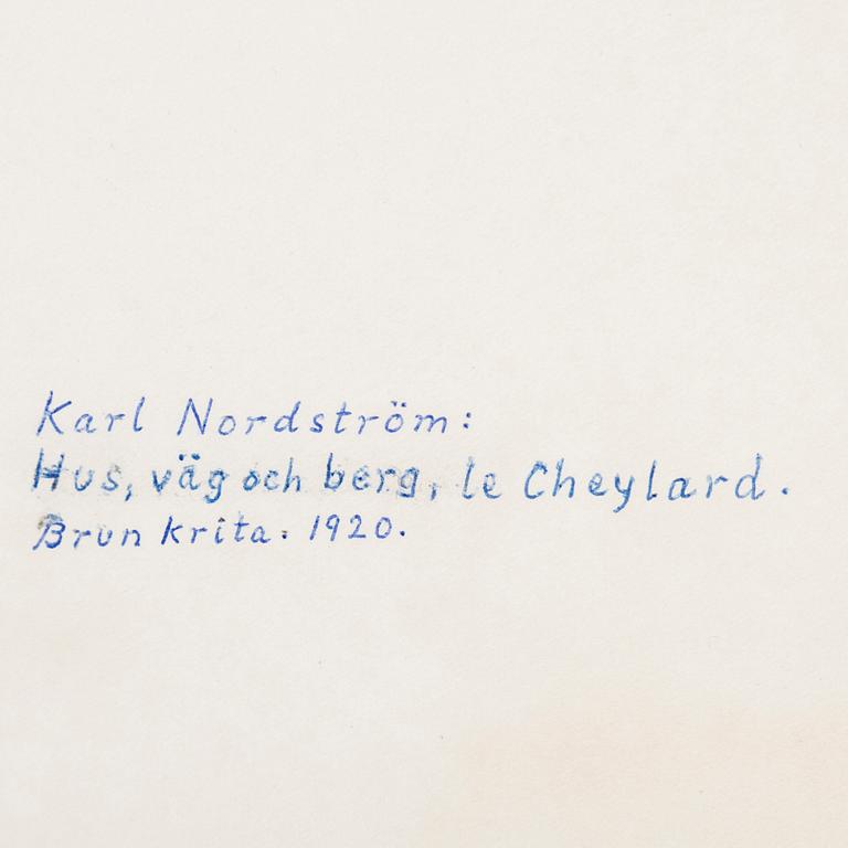 KARL NORDSTRÖM, drawing, signed with monogram.