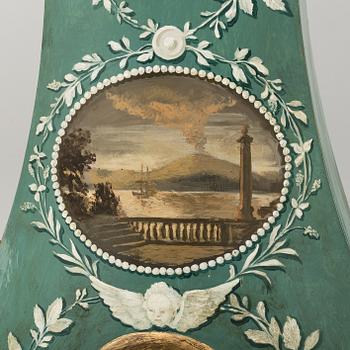 A Swedish Rococo longcase clock, second half of the 18th century.