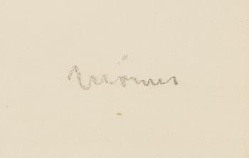 Stellan Mörner, akvarell, signerad.