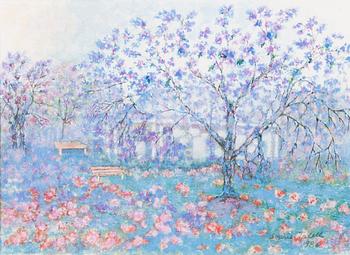 SOPHIE TAXELL, mixed media, signed and dated 1986.