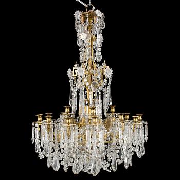 An oscarian chandelier late 19th century.