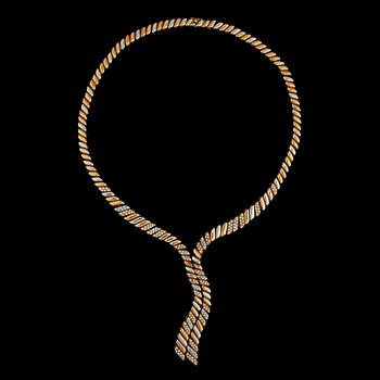 1105. COLLIER, Mappin' Webb, briljantslipade diamanter tot. ca 2.60 ct.