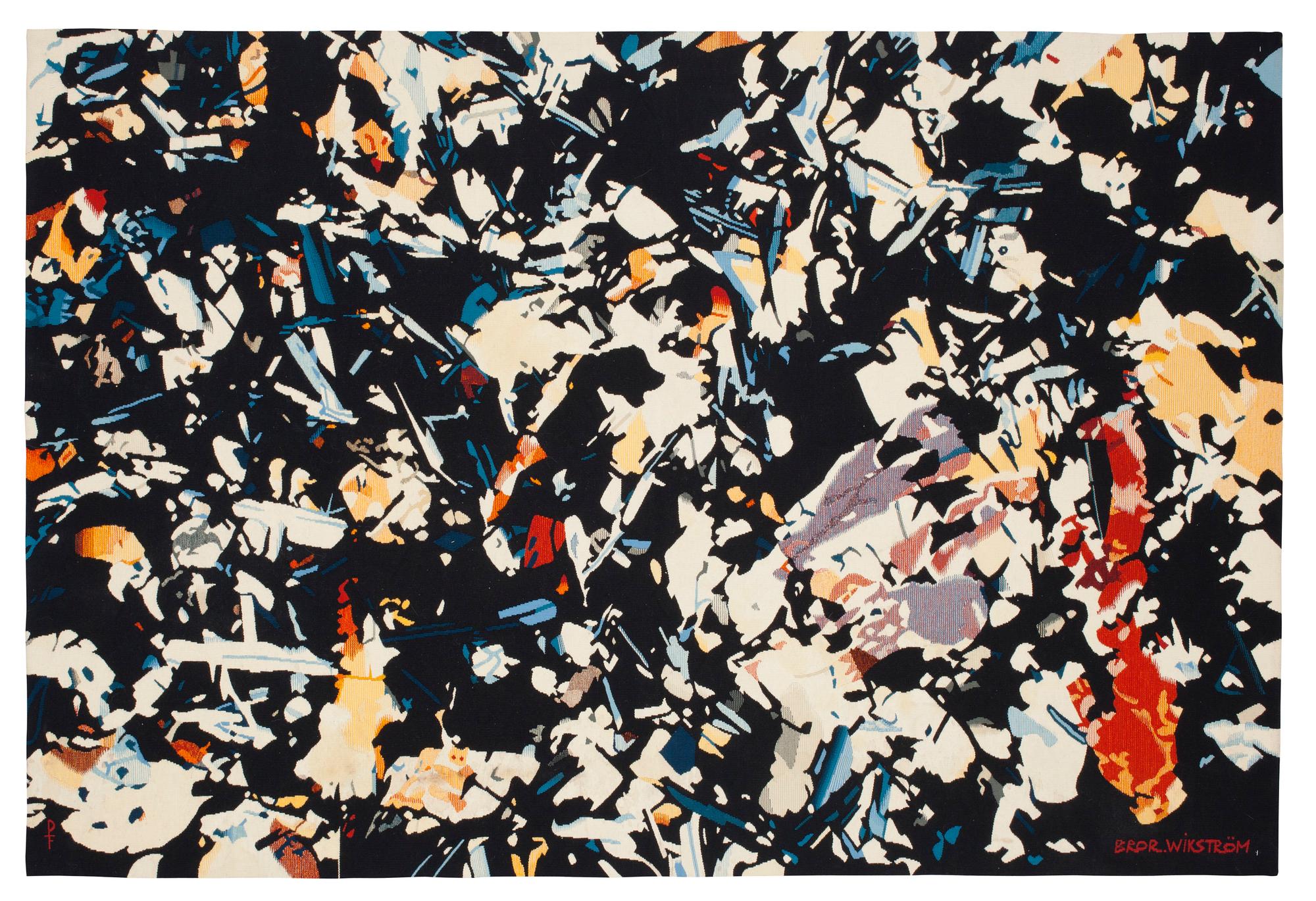 TAPESTRY. Gobelängteknik (tapestry weave). 150 x 220,5 cm. Signed PF BROR.WIKSTRÖM (Pinton Frères).