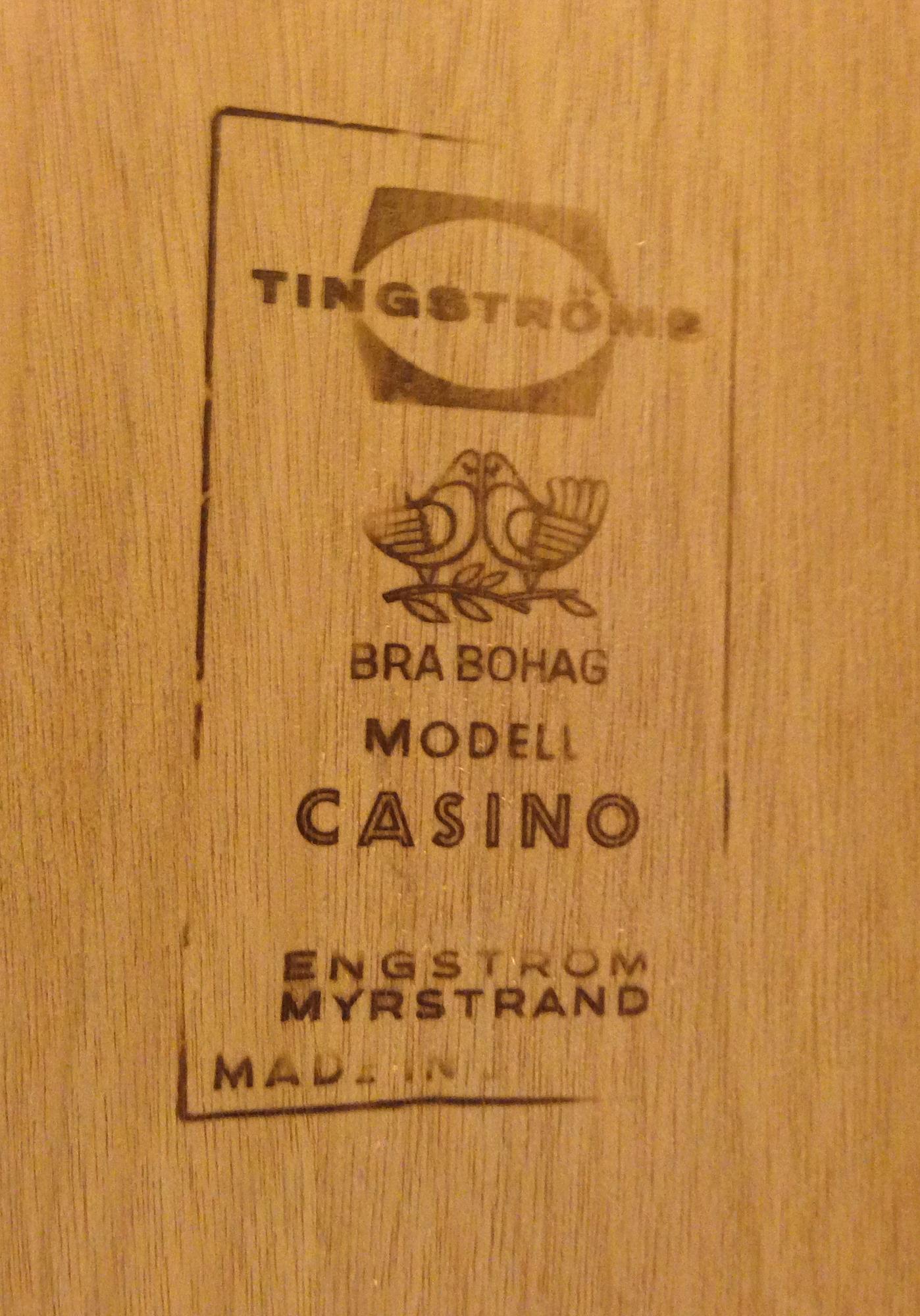 SÄNGBORD, 1 par, "Casino", Sven Engström & Gunnar Myrstrand, Tingströms.