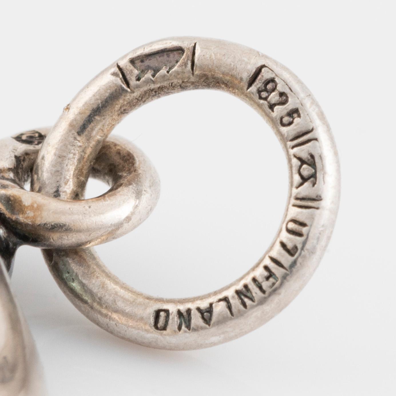 Pendant and ring, Kultasepät Sten & Laine, silver, Åbo/Turkku, Finland ...