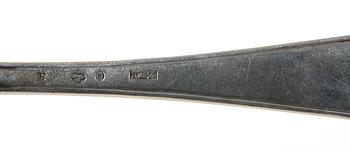 PARTI SILVER, 12 delar, bl a Georg Jensen, 1800/1900-tal, ca 600 g.