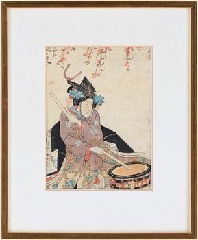 TRÄSNITT, 2 st, Japan, 1800-tal.