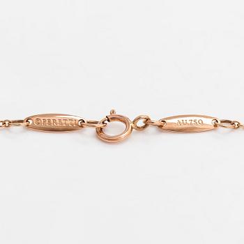 Tiffany & Co, Elsa Peretti, armband, "Diamonds by the Yard", 18K roséguld med en diamant ca 0.05 ct.
