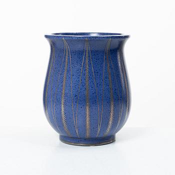 Wilhelm Kåge, an "Argenta" stoneware vase, Gustavsberg 1935.