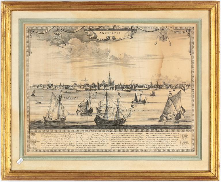 KOPPARSTICK, Clement de Jonghe, Amsterdam, 1600-tal.