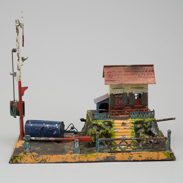 TÅGTILLBEHÖR, 4 st, bla Märklin Tyskland 1900-talets första del.