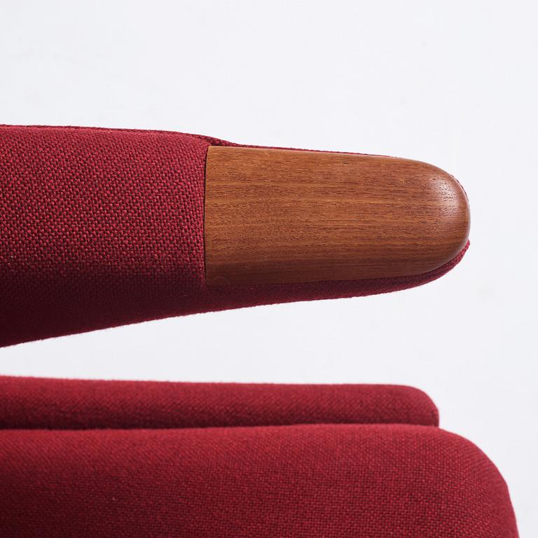 Hans J. Wegner, a Papa Bear chair and ottoman, Denmark, probably 1950s-1960s.