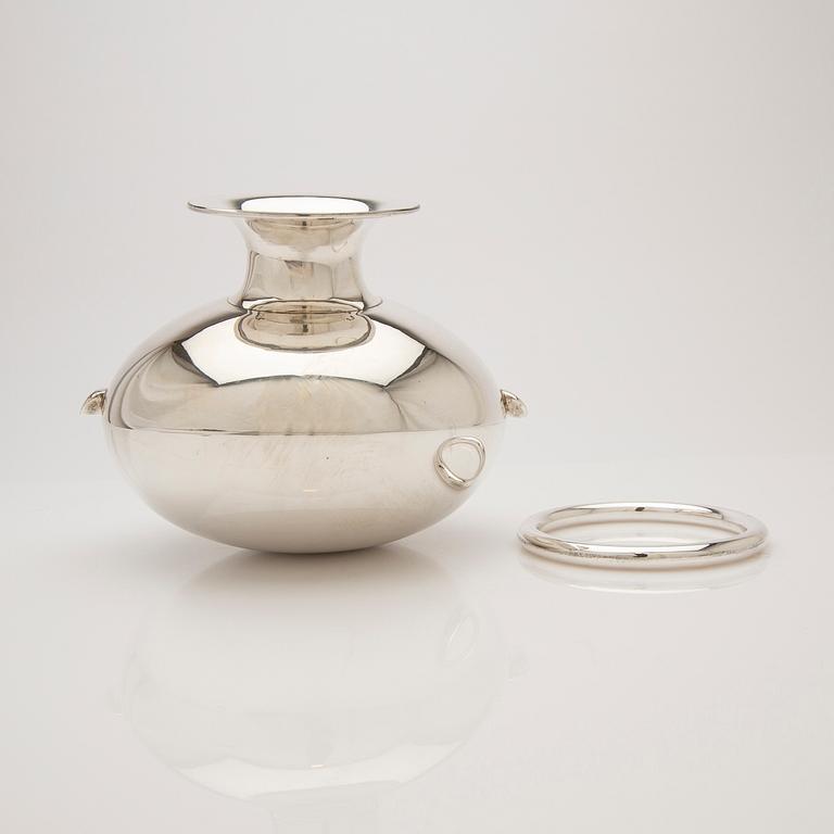 Decanter, sterling silver, Mexico.