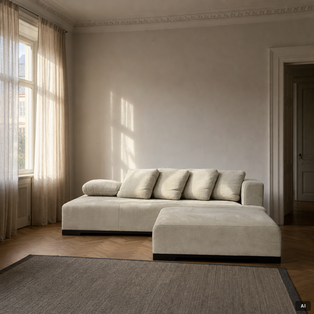 A two-module sofa, Frigerio, Italy.