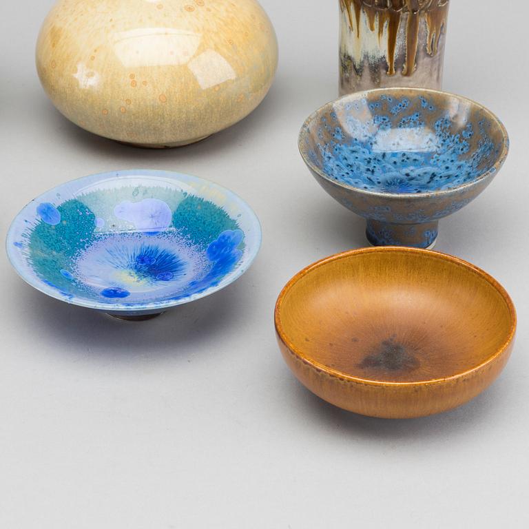 SVEN HOFVERBERG, 9 pcs ceramics.