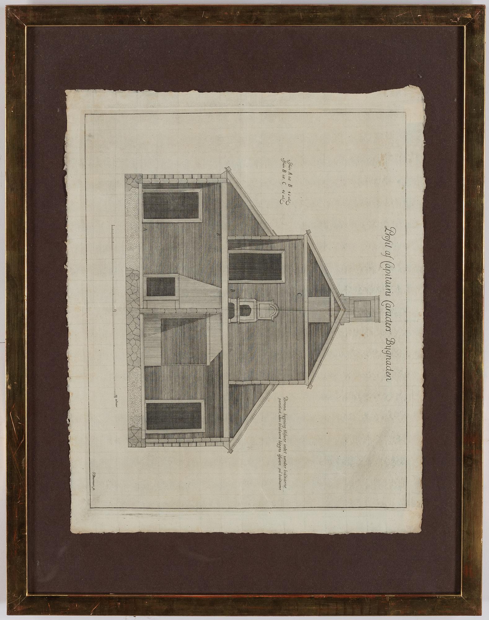 Georg Biurman, engravings, 2, signed in plate.