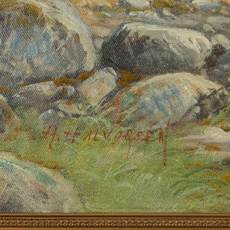 Halvor Halvorsen, oil on canvas, signed.
