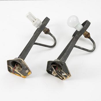 Vägglampor, ett par, Swedish Modern, ASEA, 1900-talets mitt.