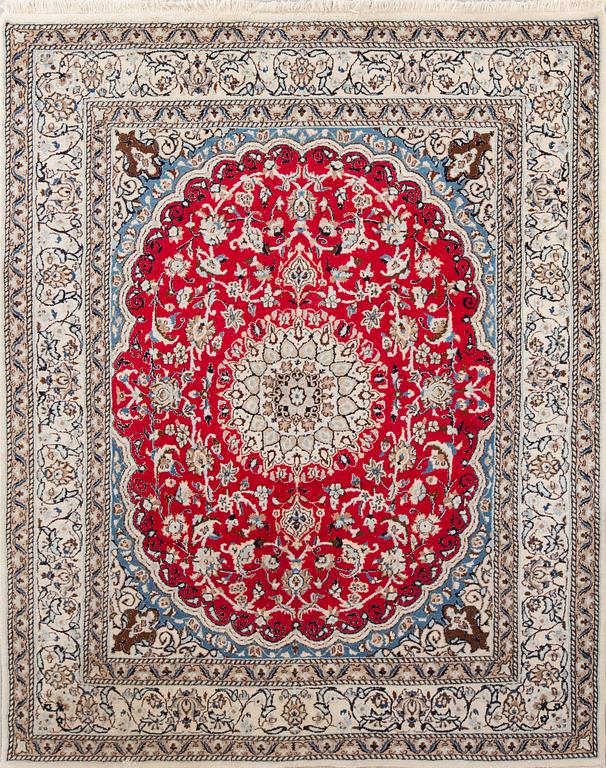 MATTA, old, Nain, part silk, ca 252 x 195 cm.