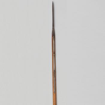 LANS, svensk, m/1851 för Livgardet till häst, stålskodd stång.