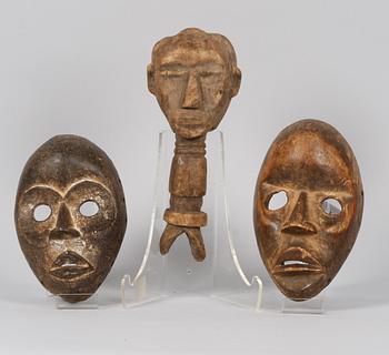 MASKER och CEREMONIFÖREMÅL, 3 delar.